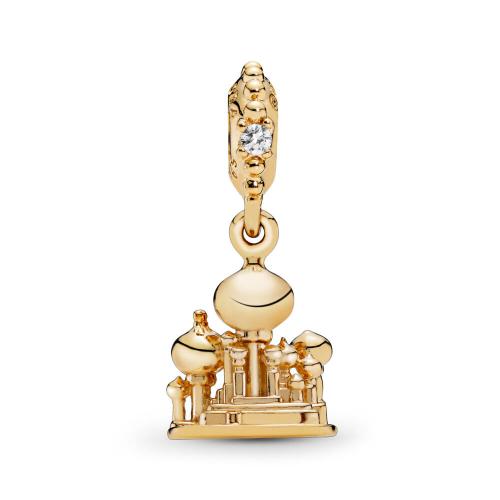Disney, Agrabah Castle Dangle Charm- 18ct Gold Plated