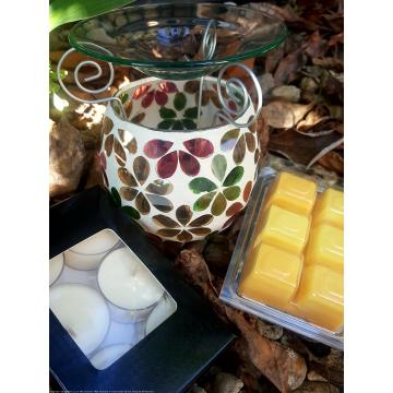 Mosaic Burner, Tealights and Wax Melt Pack