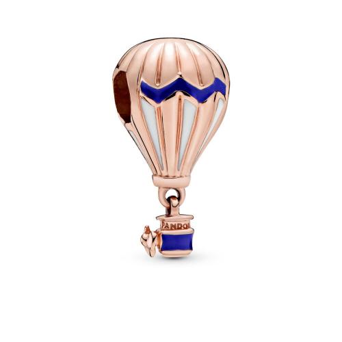 Blue Hot Air Balloon Charm, Pandora Rose™ PANDORA Rose, Enamel, Blue