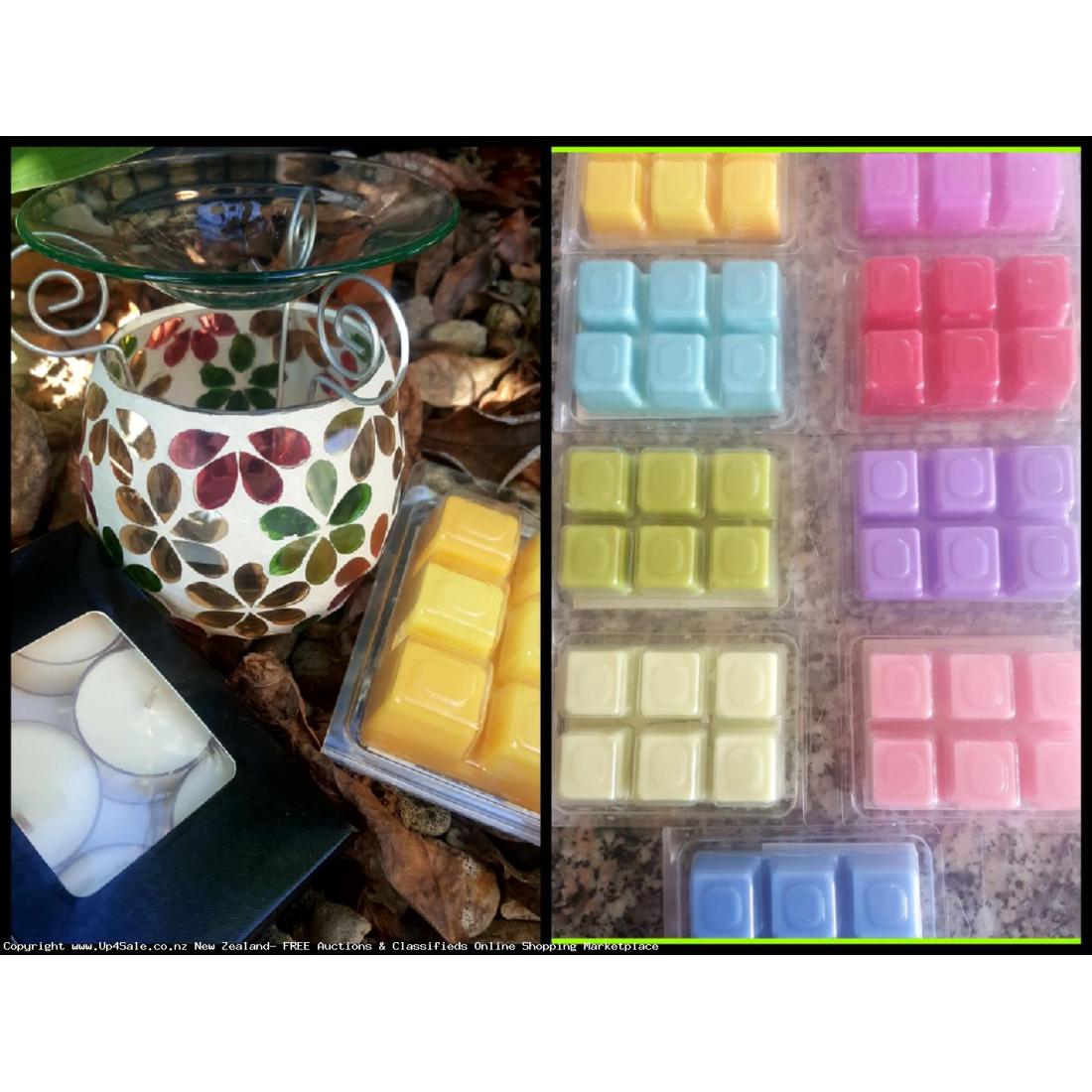 Mosaic Burner, Tealights and Wax Melt Pack